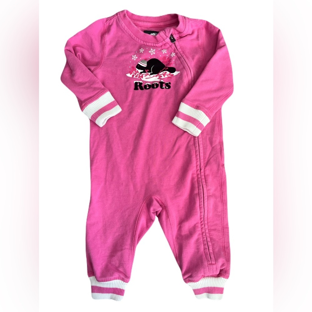 Roots Vibrant Pink Kids Romper‎